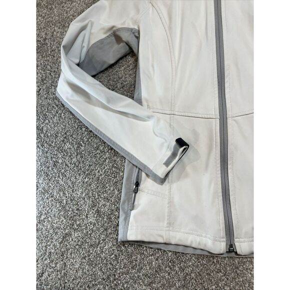 The North Face Womens Wind Stopper Jacket Full Zip Long Sleeve Pocket White SZ S - Picture 5 of 7